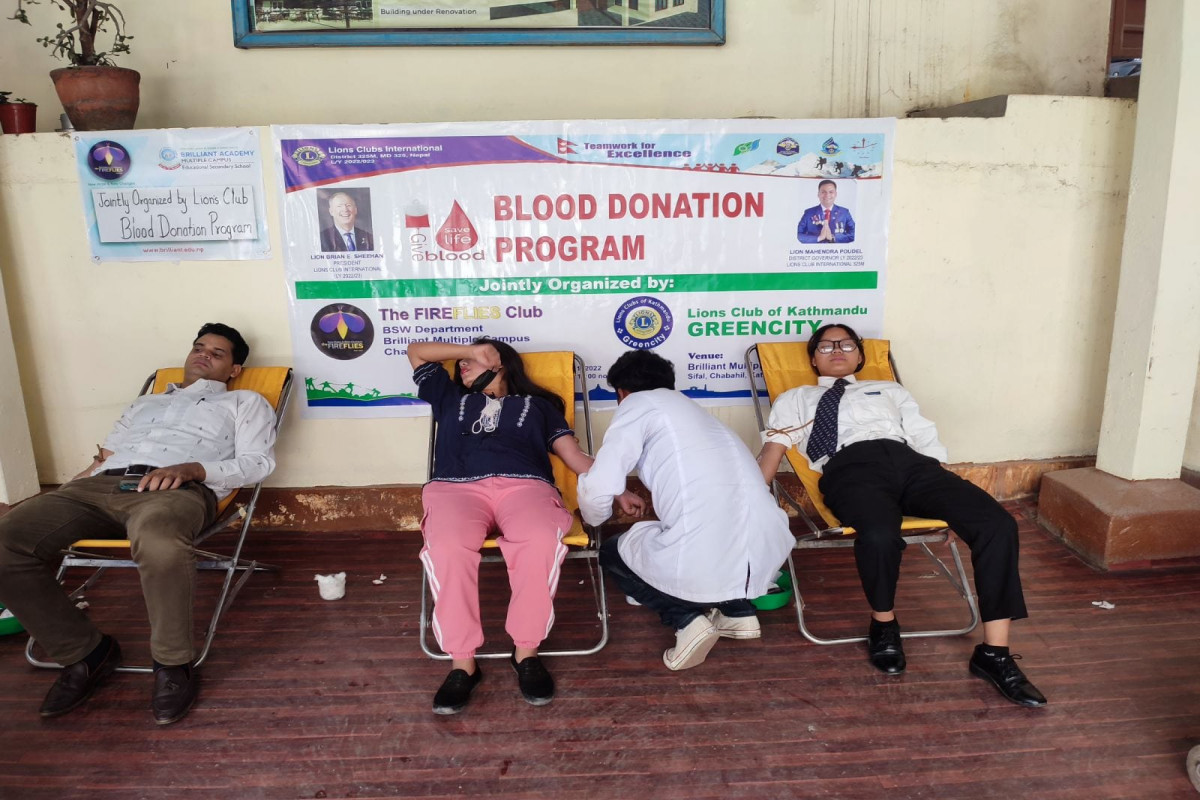 The Lions Club of Green City has managed to collect 69 pints of blood.